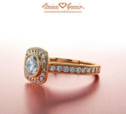Brian Gavin Rose Gold Engagement Ring