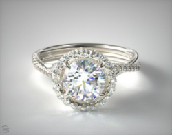 engagement ring settings - halo engagement rings