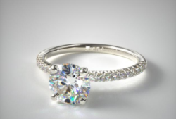 engagement ring settings -pave diamond engagement rings