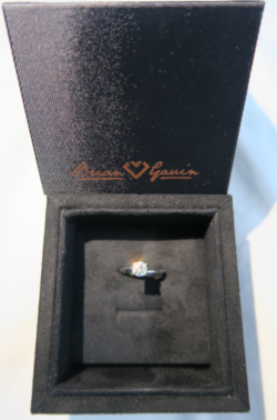 brian gavin diamond signature blue engagement ring