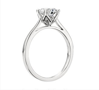 Monique Lhuillier Cathedral Solitaire Engagement Ring