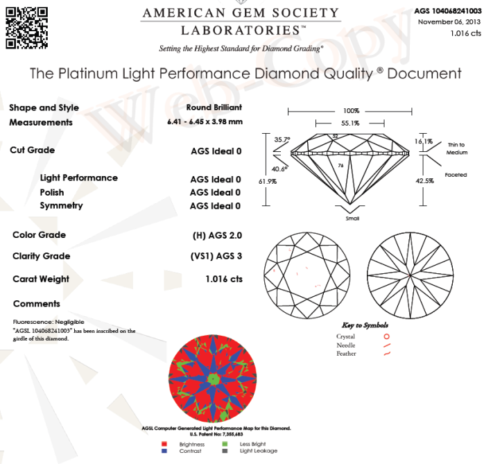 1.016ct H VS1 AGS from Blue Nile