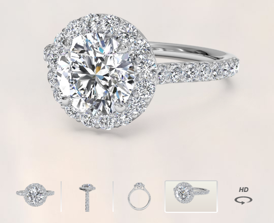 Ritani Halo Engagement Ring