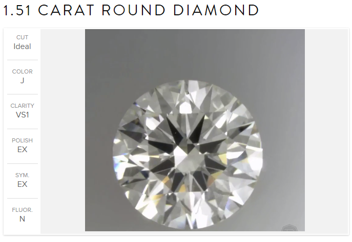 1.51ct J VS1 Ritani