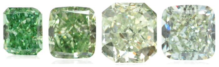 Loose Green Diamonds