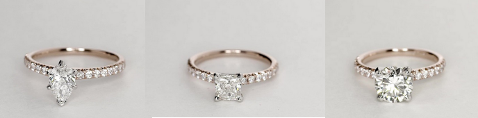 French Pavé Diamond Engagement Ring from Blue Nile French Pavé Diamond Engagement Ring from Blue Nile