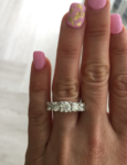 five stone diamond ring
