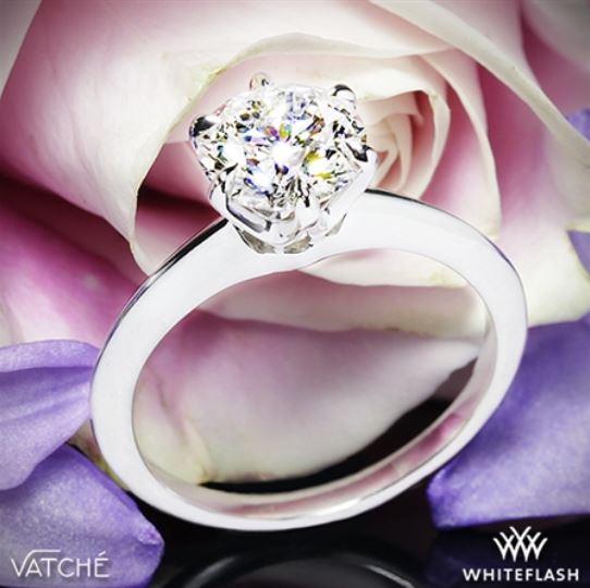 Platinum Vatche 6 Prong Solitaire - buying an engagement ring online
