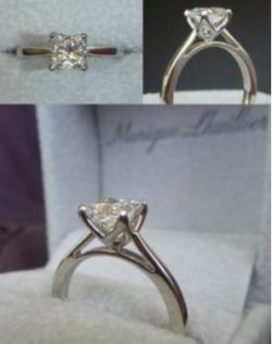 Blue Nile Review - Monique Lhuillier Cathedral Solitaire Engagement Ring 