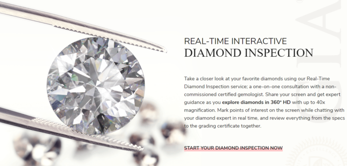 James Allen real time diamond inspection